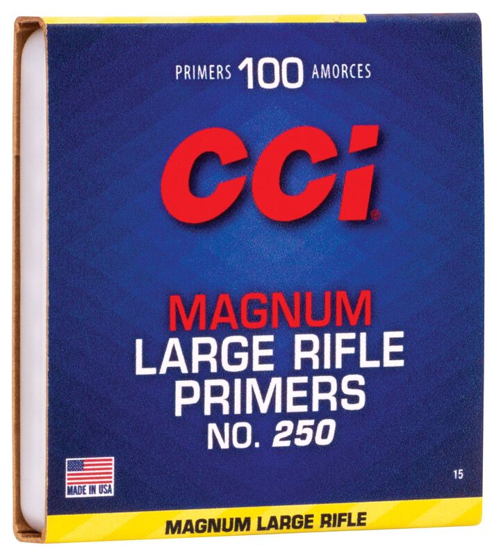 CCI No. 250 Large Rifle Magnum Primers - 1000 Count