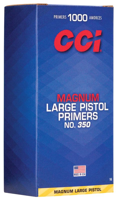 CCI No. 350 Large Pistol Magnum Primers - 1000 Count
