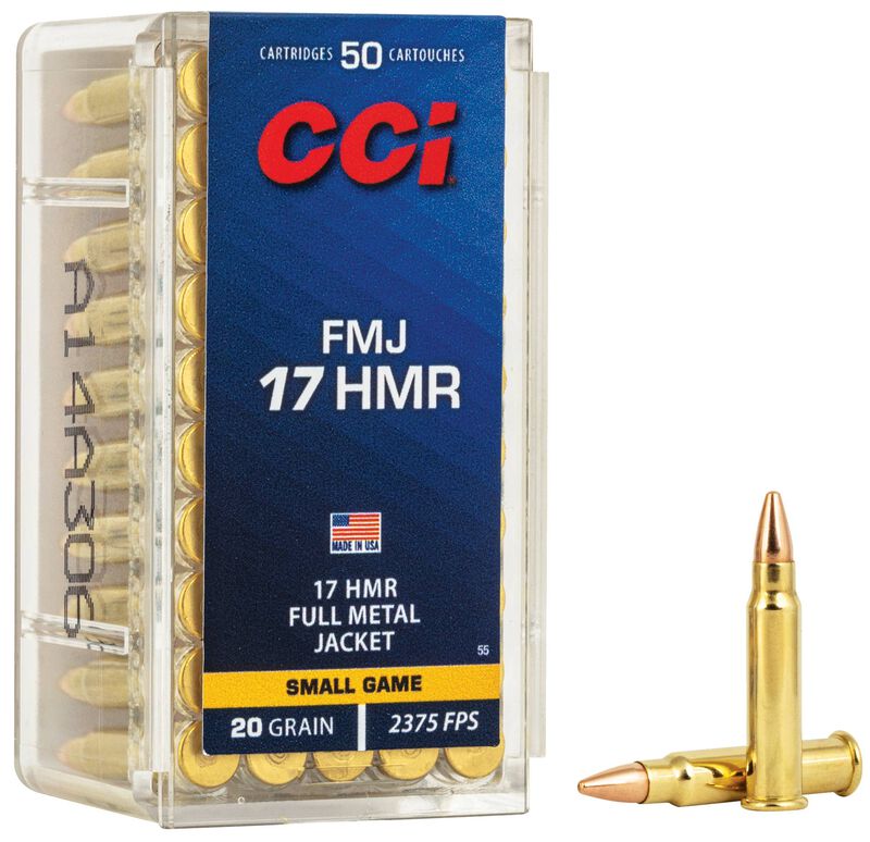 CCI FMJ - .17 HMR, 20 Grain FMJ, 50 Rounds