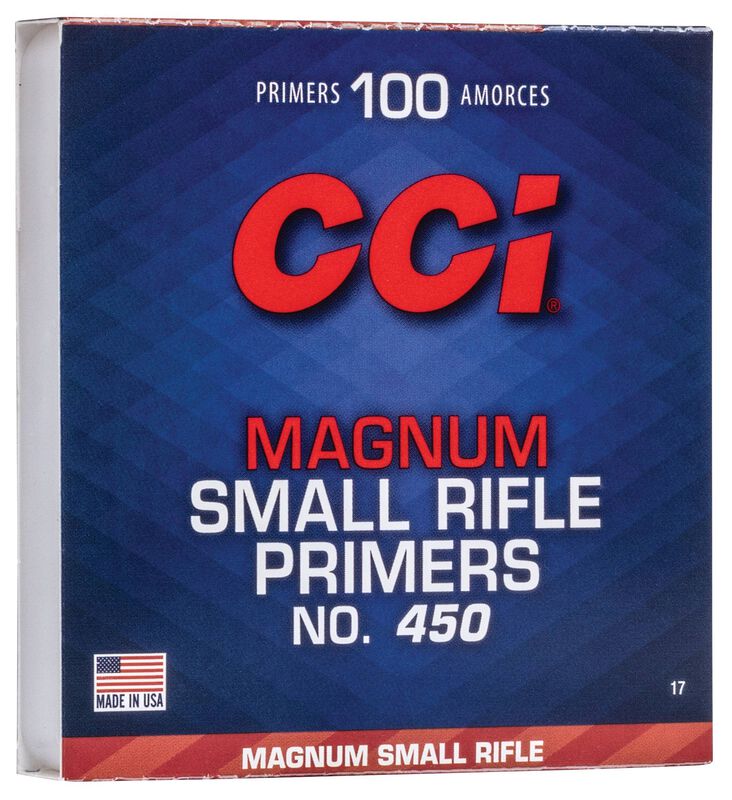 CCI No. 450 Small Rifle Magnum Primers - 1000 Count