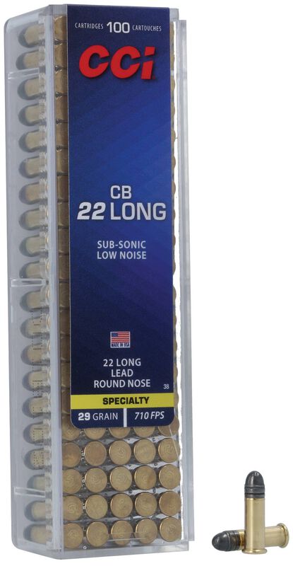 CCI CB Long - .22 Long, 29 Grain LRN, 100 Rounds