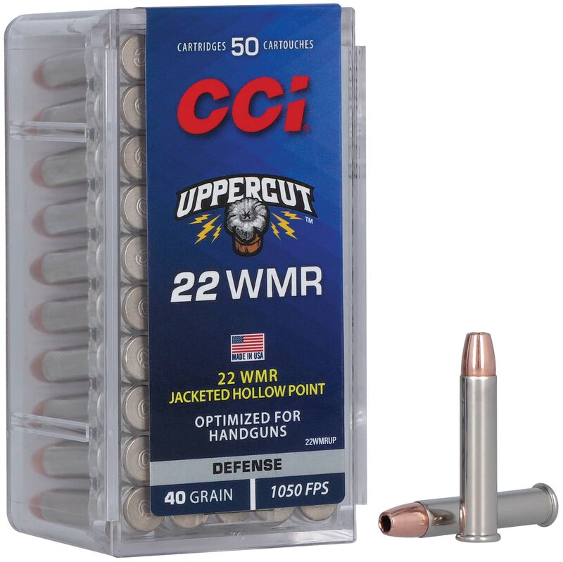 CCI Uppercut 22 WMR 40gr Copper Plated Hollow Point - 50 Rounds