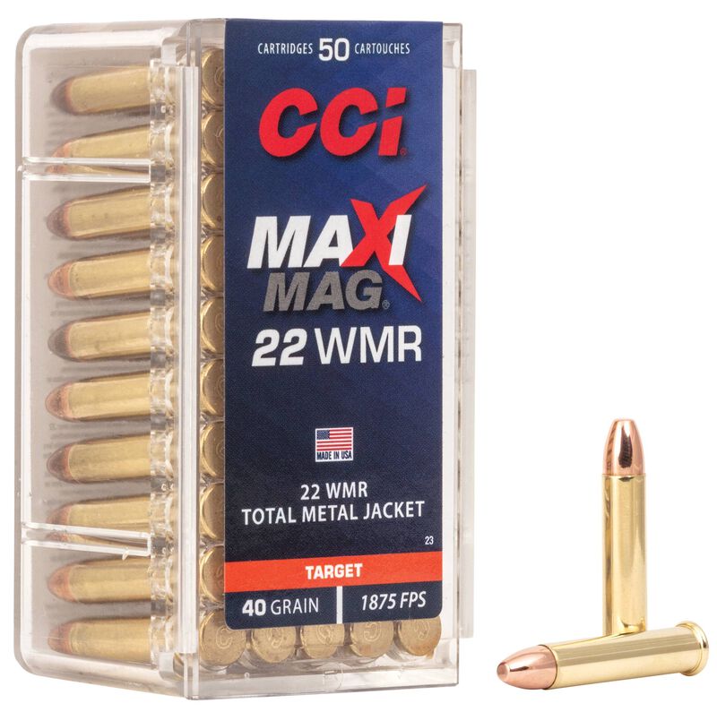 CCI Maxi-Mag - .22 WMR, 40 Grain TMJ, 50 Rounds