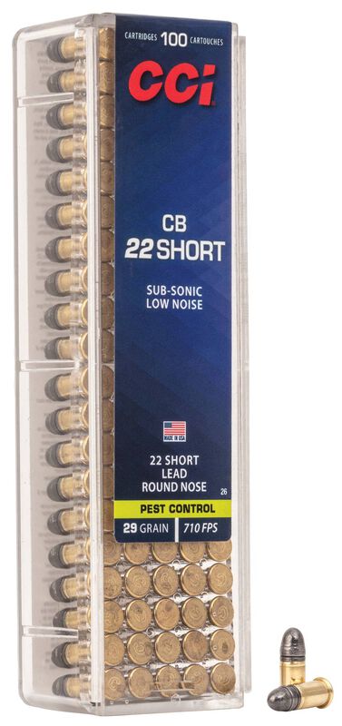 CCI CB Short - .22 Short, 29 Grain LRN, 100 Rounds
