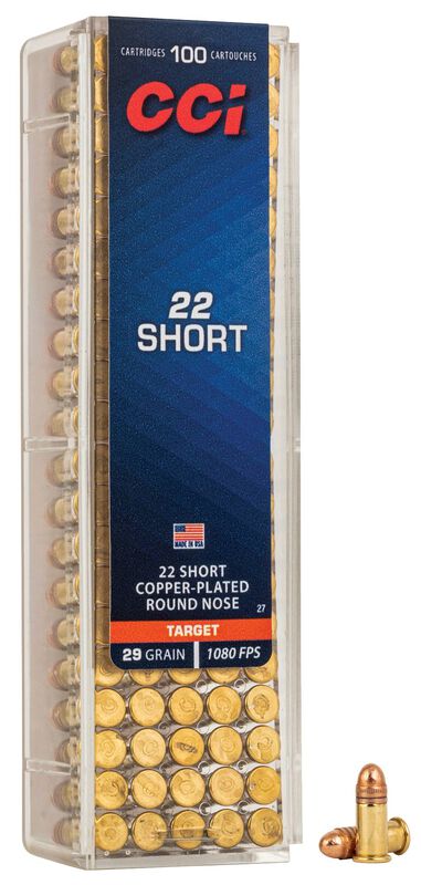 CCI Short - .22 Short, 29 Grain CPRN, 100 Rounds
