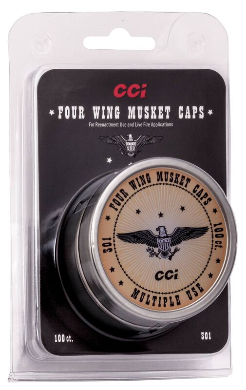 CCI Reenactment Musket Caps - 100 Count