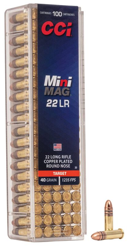 CCI Mini-Mag - .22 LR, 40 Grain CPRN, 100 Rounds