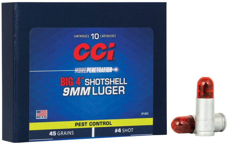 CCI Pest Control Shotshell 9mm Luger  – 10 Rounds – MPN 3712CC