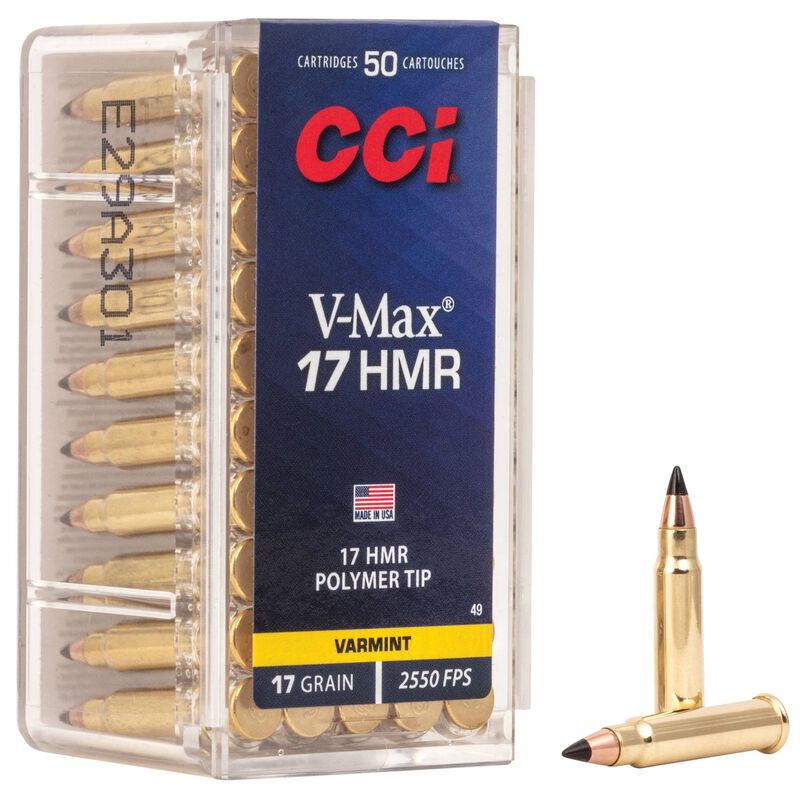 CCI V-MAX - .17 HMR, 17 Grain V-MAX, 50 Rounds
