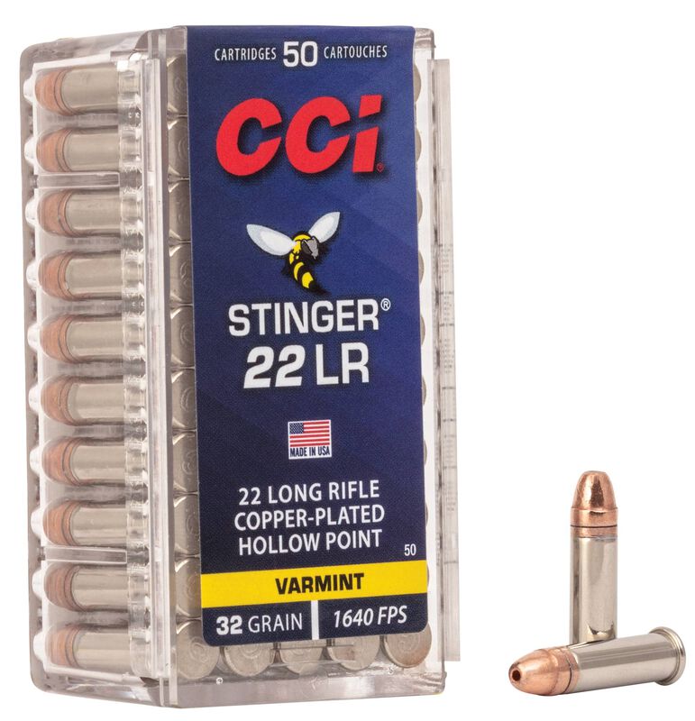 CCI Stinger - .22 LR, 32 Grain CPHP, 50 Rounds