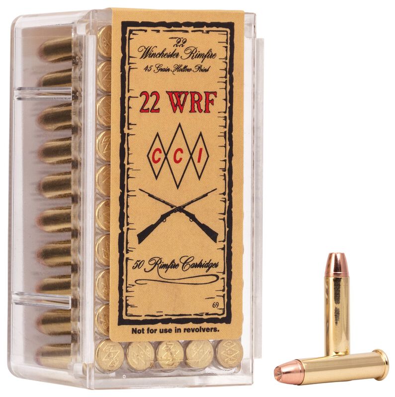 CCI WRF - .22 WRF, 45 Grain JHP, 50 Rounds