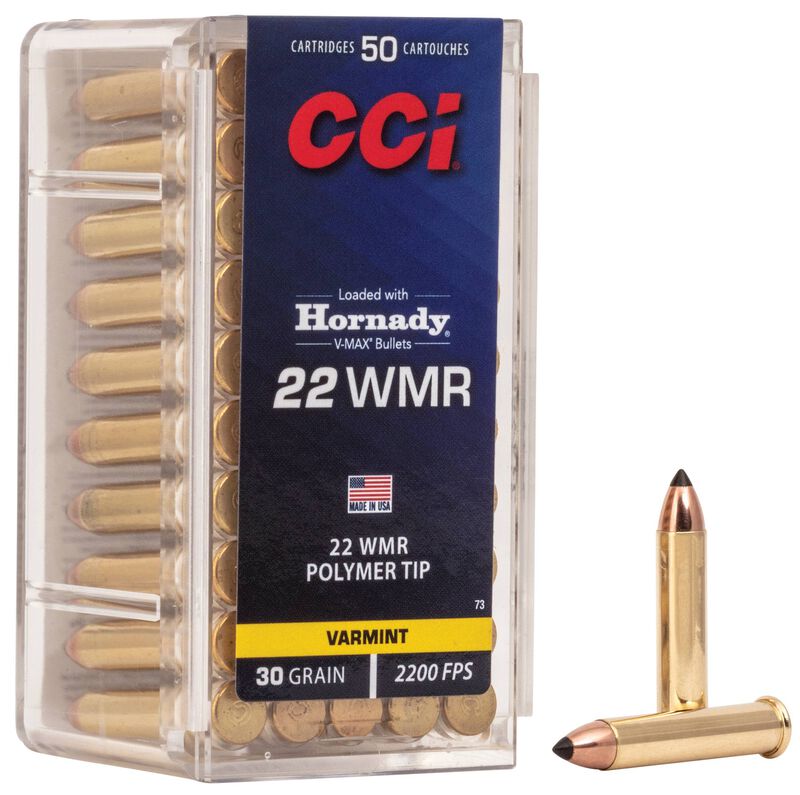CCI V-MAX - .22 WMR, 30 Grain V-MAX, 50 Rounds
