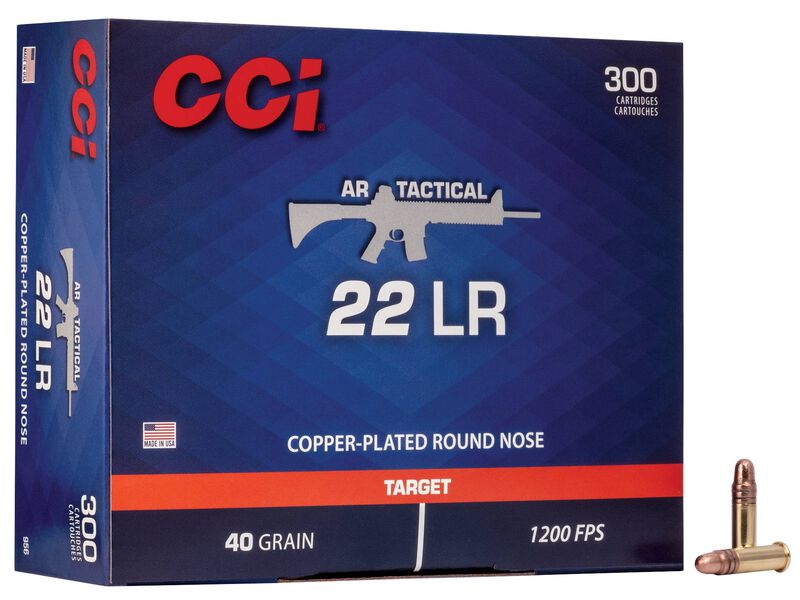 CCI AR Tactical - .22 LR, 40 Grain CPRN, 300 Rounds