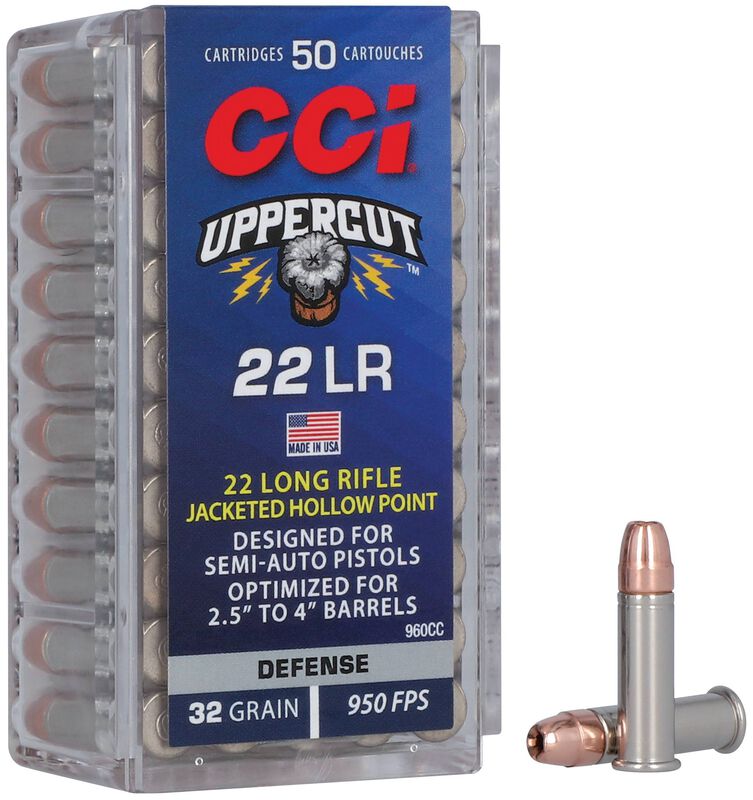 CCI Uppercut - .22 LR, 32 Grain JHP, 50 Rounds
