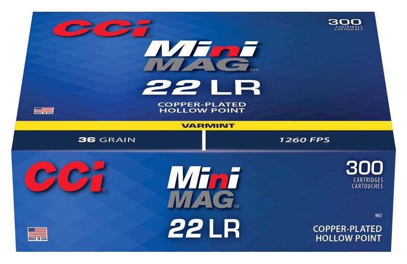 CCI Mini-Mag HP 22 LR 36 Grain CPHP