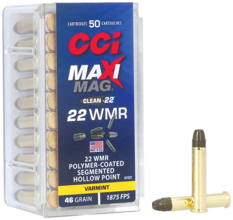 CCI Maxi-Mag 22 WMR 46gr Segmented Hollow Point - 50 Rounds