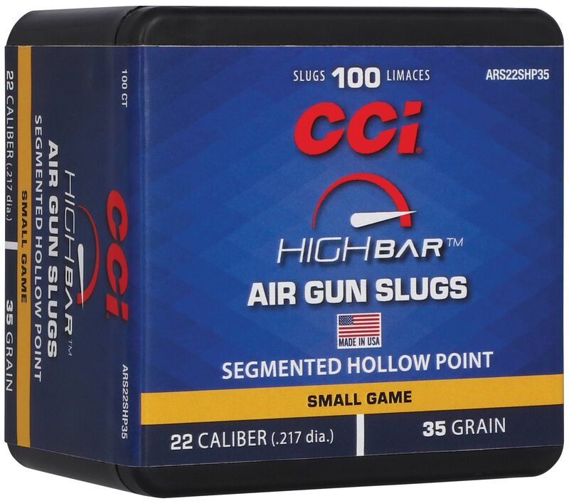 CCI High Bar .22 Cal 35gr Segmented Hollow Point Air Gun Slugs - 100 Count