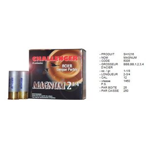 Challenger Magnum Steel 12 Gauge 2-3/4 in 1-1/8 oz