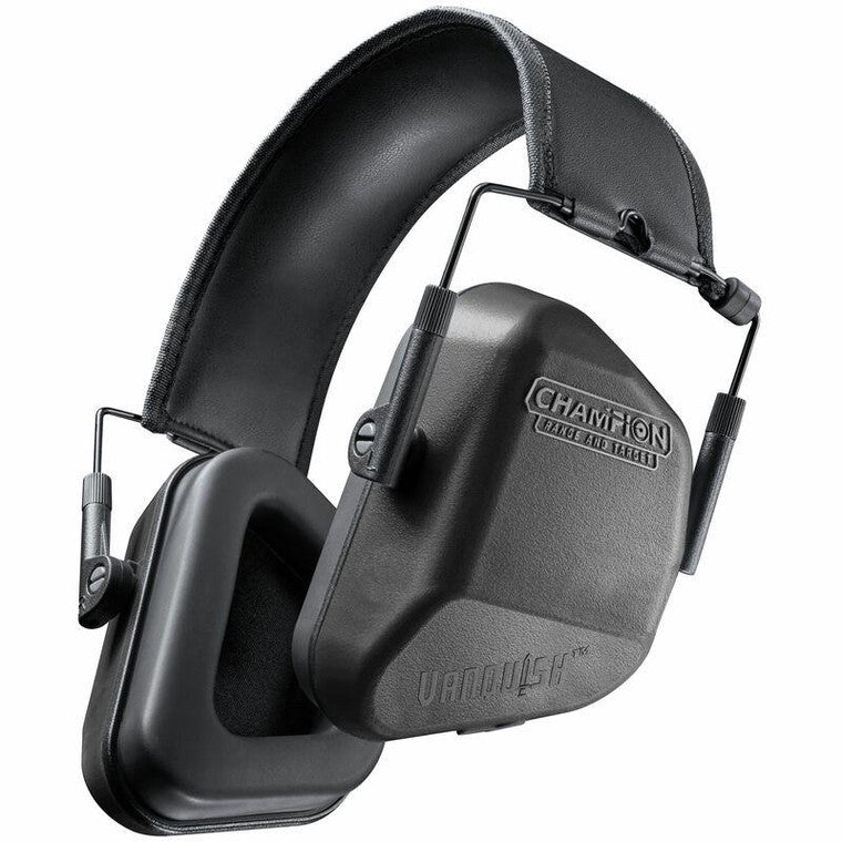 Champion Vanquish Passive Ear Muffs – Black, 24 dB NRR