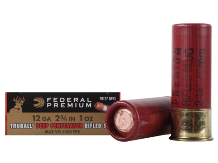 Federal Premium Vital-Shok 12 GA 2.75-inch 1oz TruBall Slugs 5Rds