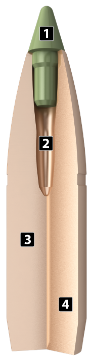 Nosler 22 Caliber 55gr Spitzer Expansion Tip