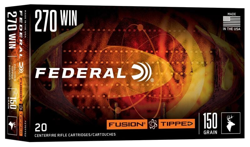 Federal Fusion 270 Win 150GR Tipped Ammo product image
