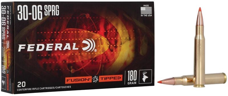 Federal Fusion 30-06 Springfield 180GR Tipped Ammo