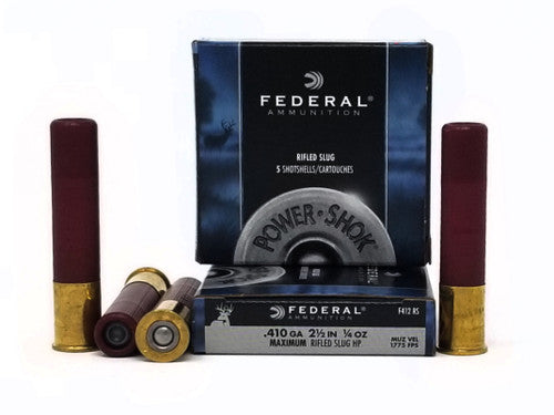 Federal 410 Gauge 2-1/2" 1/4 Oz. Rifled Slug