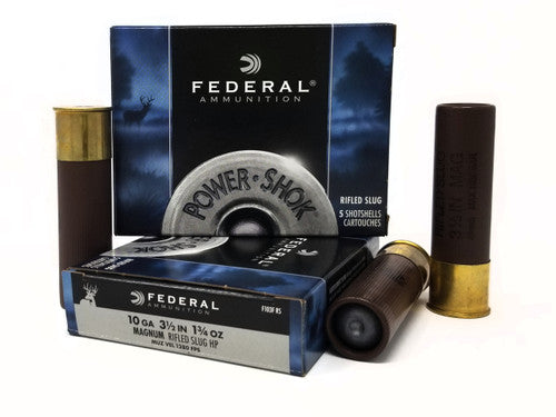 Federal 10 Gauge 3-1/2" 1.75 Oz. HP Rifled Slug