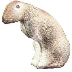 Feather Flex Predator Rabbit Decoy with Field Stake