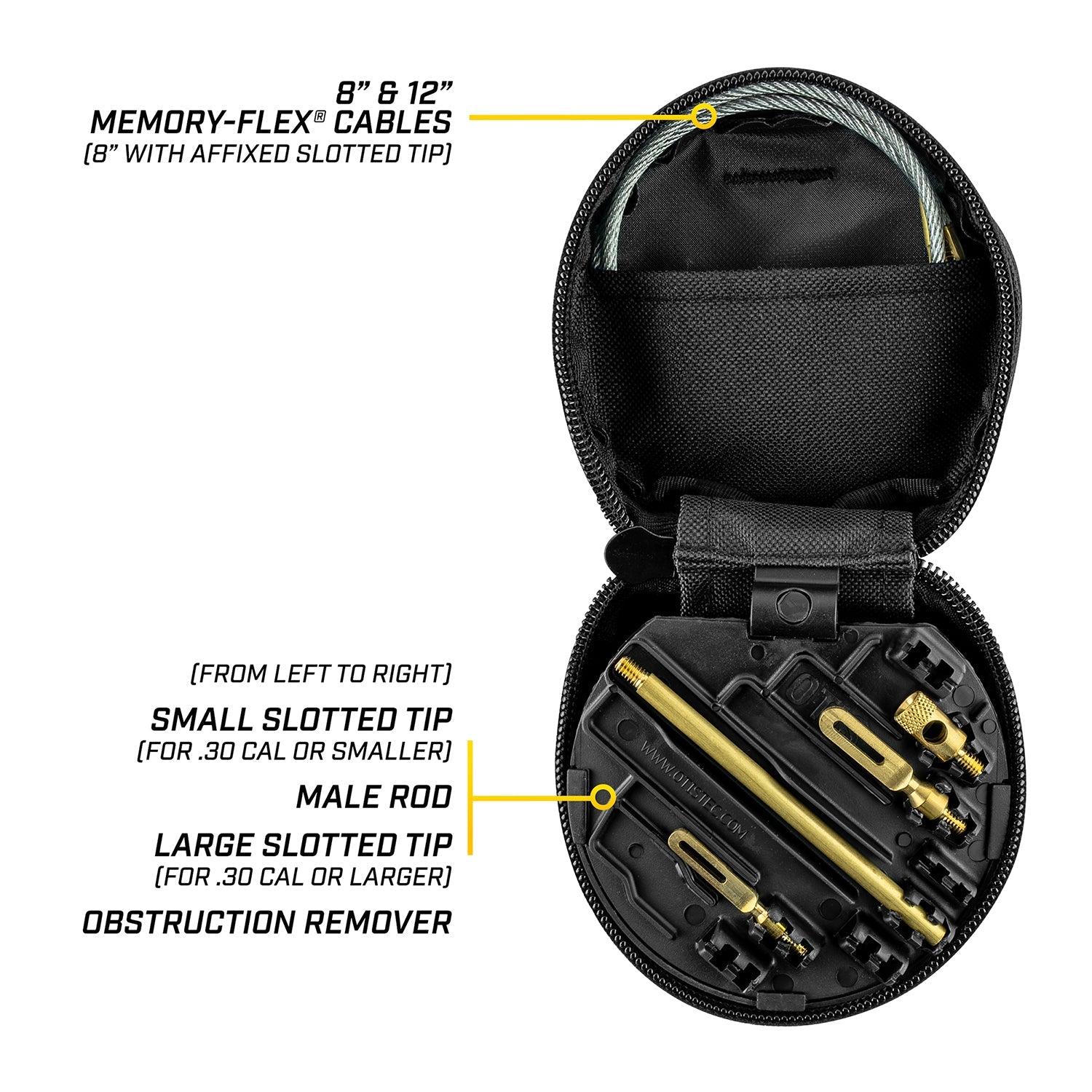 Otis Universal Pistol Cleaning Kit .22 to .45 Cal detail image 4