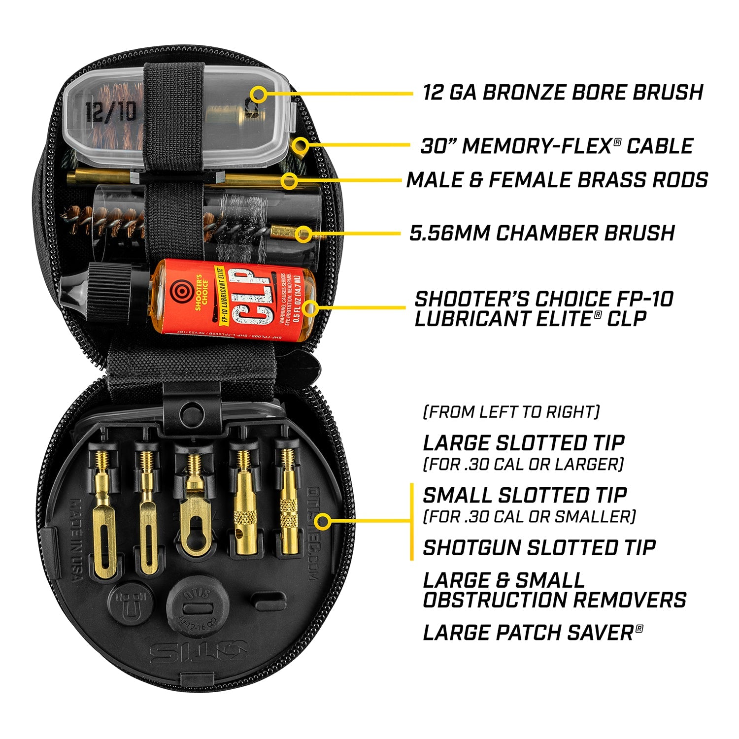 Otis 3-Gun Competition Cleaning Kit .223/9mm/12 GA detail image 3