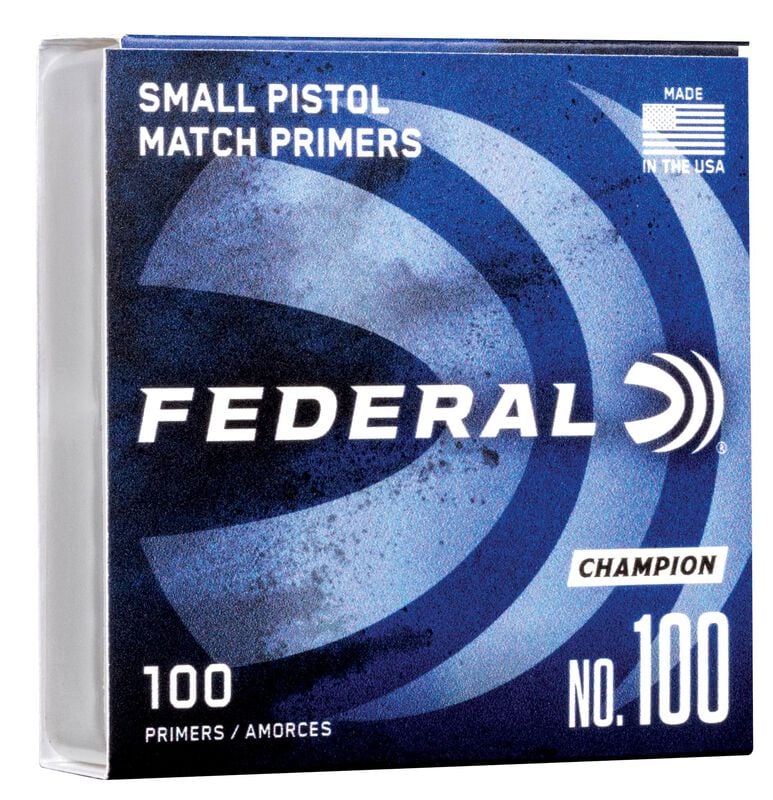 Federal Champion Centerfire Small Pistol Primer - 100 Count