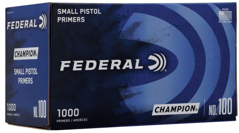 Federal Champion Small Pistol Primers 1,000-count