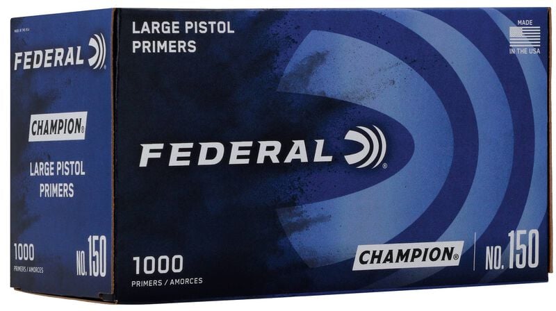 Federal Champion Large Pistol Primers 1,000-count
