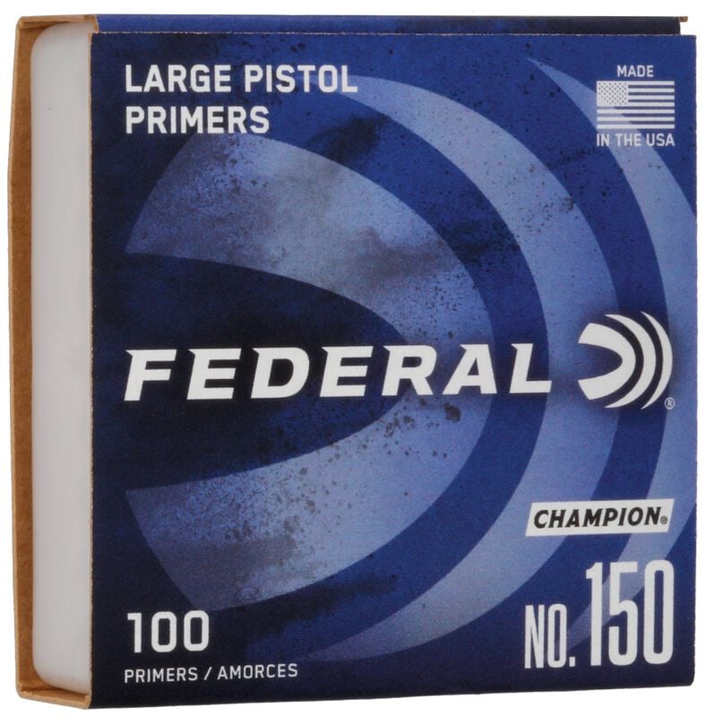 Federal Champion Centerfire Large Pistol Primer - 100 Count
