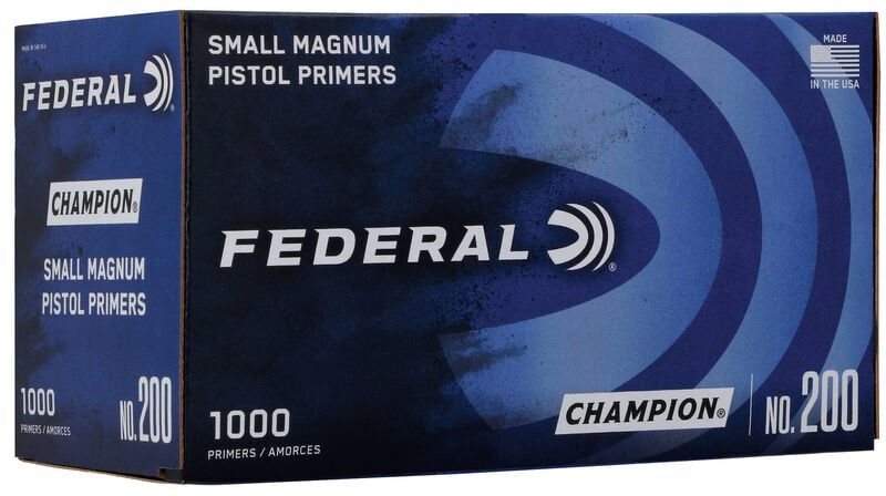 Federal Champion Small Pistol Mag Primers 1,000-count