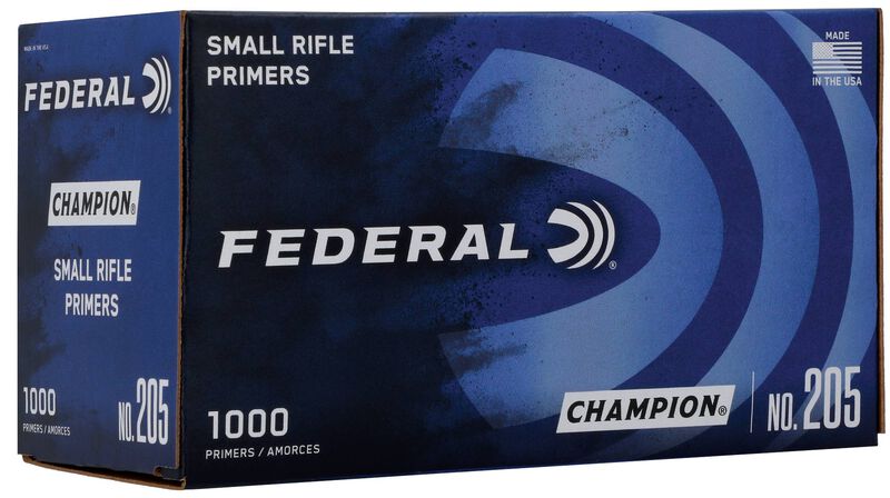 Federal Champion Small Rifle Primers 1,000-count