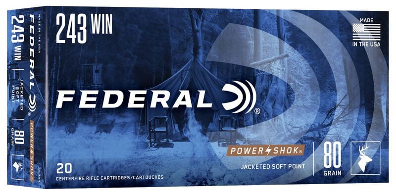 Federal 243 Win 80gr Power-Shok SP