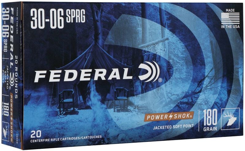 Federal Power-Shok 30-06 180GR SP