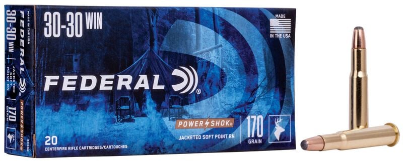 Federal Power-Shok 30-30 Win 170GR SP Rn