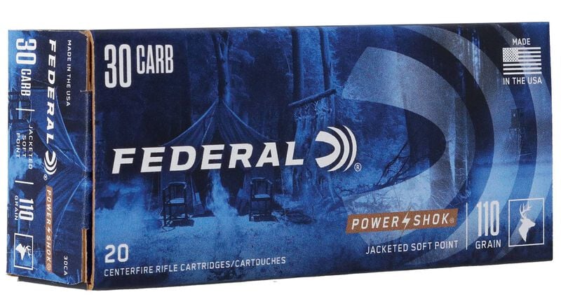 Federal Power-Shok 30 Carbine 110GR SP Rn