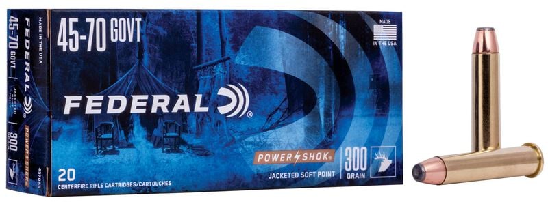 Federal Power-Shok 45-70 Govt 300GR Flat Nose