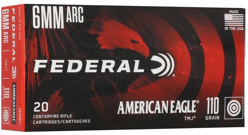 Federal American Eagle 6MM Arc 110GR Tmj Ammo