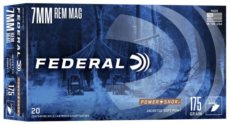 Federal 7MM Rem Mag 175GR Power Shok SP