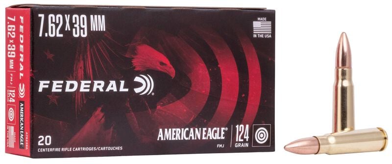 Federal Ae 7.62 X 39 124GR FMJ