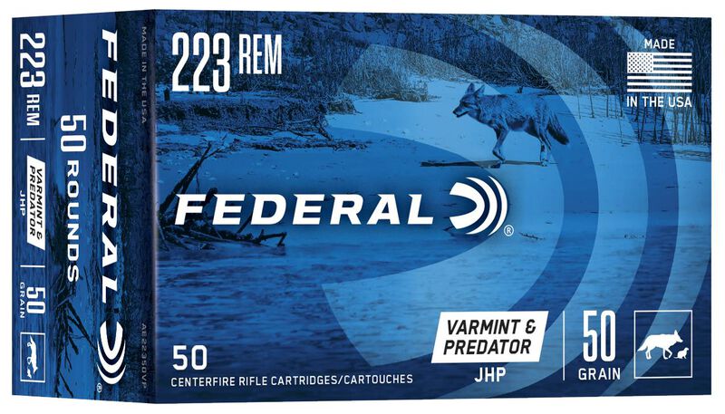 Federal American Eagle 223 Rem 50gr JHP Varmint/Predator - 50 Rounds
