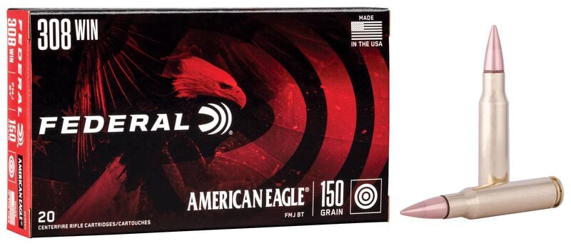 Federal American Eagle 308 Win 150GR FMJ