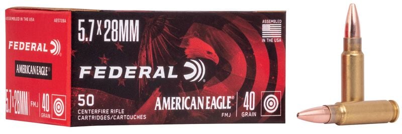 Federal American Eagle 5.72 X 28 40GR FMJ Ammo