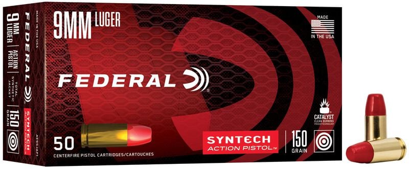 Federal Syntech Action Pistol 9mm Luger 150gr - 50 Rounds